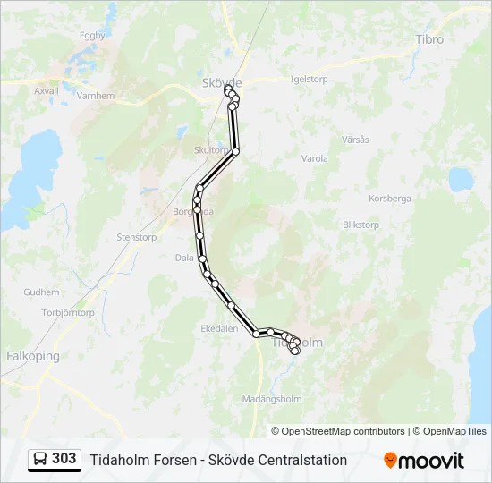 303  Line Map