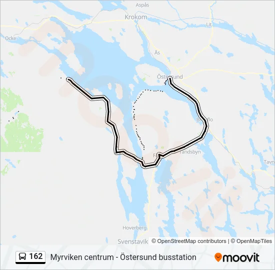 162 Bus Line Map