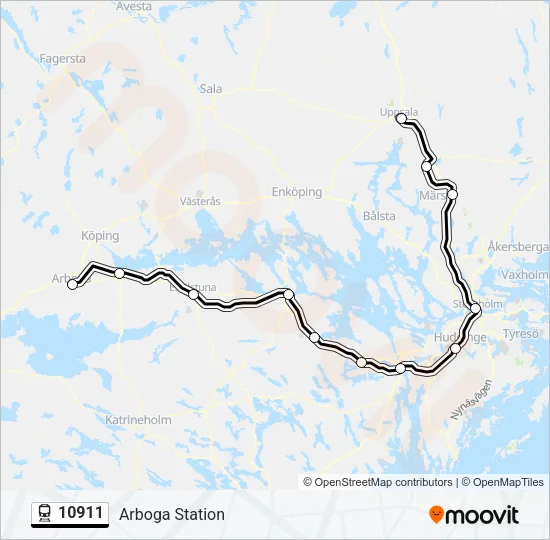 10911 Train Line Map