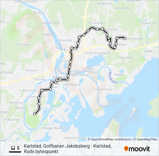 S Bus Line Map