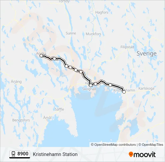 8900 Train Line Map