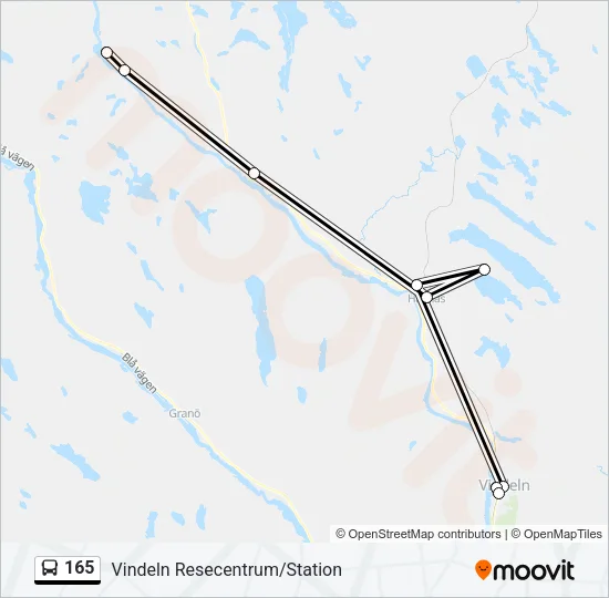 165 Bus Line Map