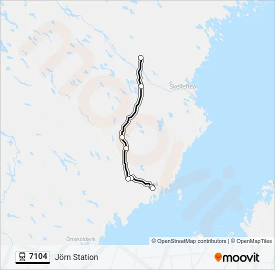 7104 Train Line Map