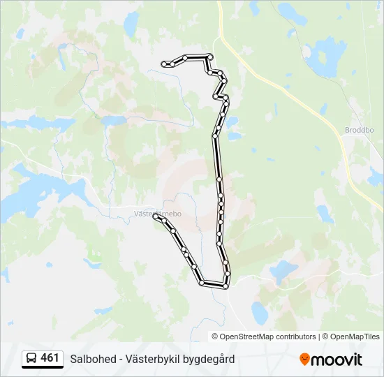 461 Bus Line Map