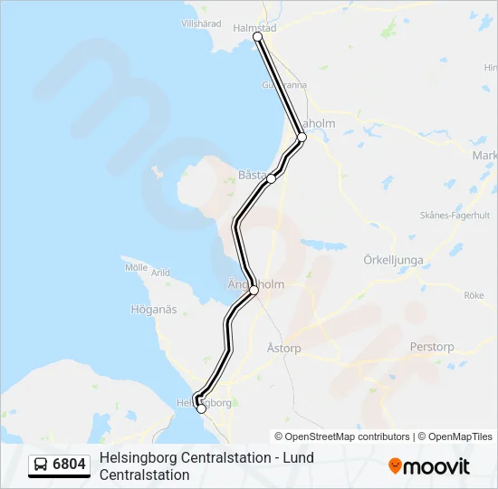 6804 Bus Line Map