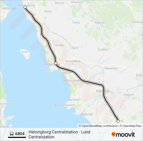 6804 Bus Line Map