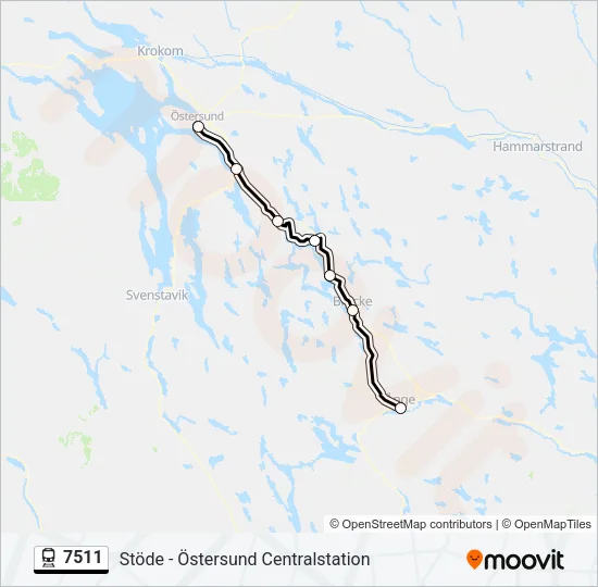 7511 Train Line Map