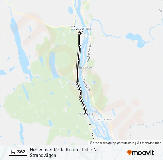 362 Bus Line Map