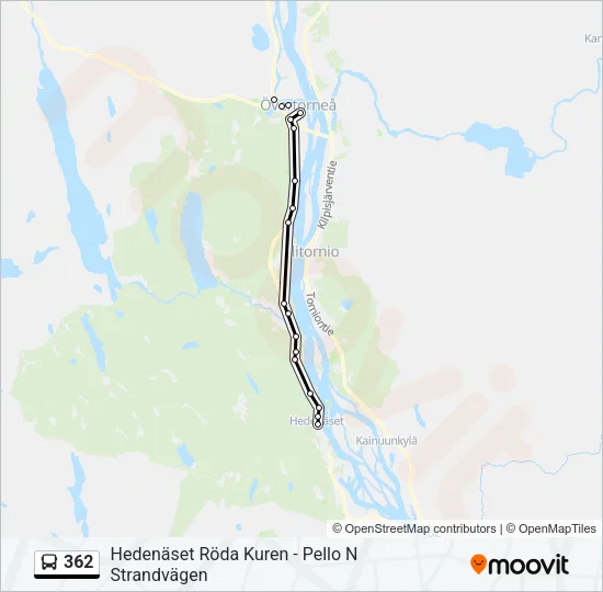 362 Bus Line Map