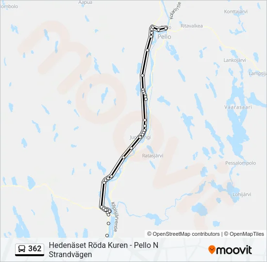 362 Bus Line Map