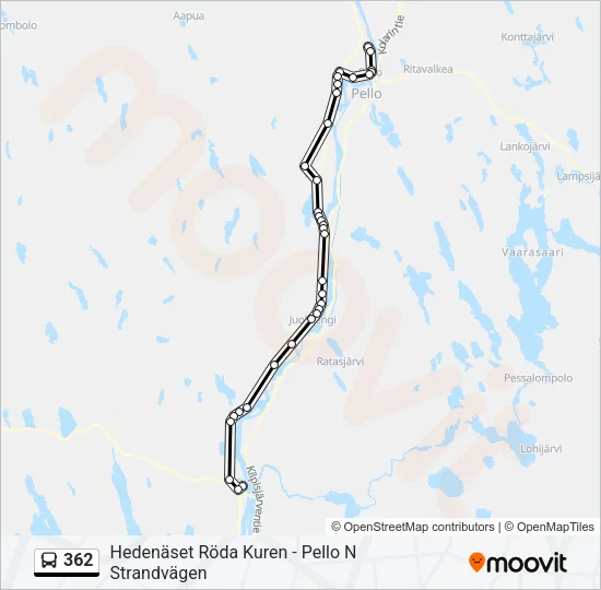 362 Bus Line Map