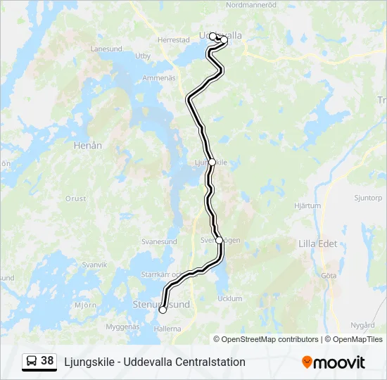 38 Bus Line Map