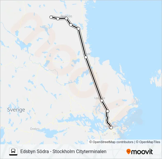 HÄRJEDALINGEN Bus Line Map