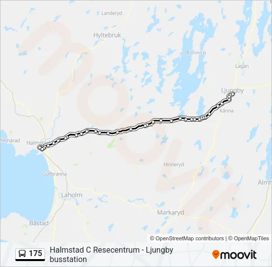 175 Bus Line Map