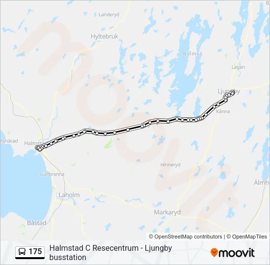 175 Bus Line Map