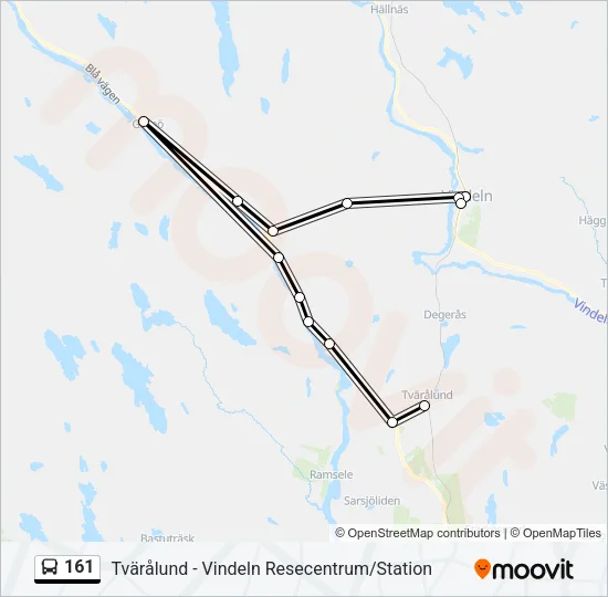 161 Bus Line Map