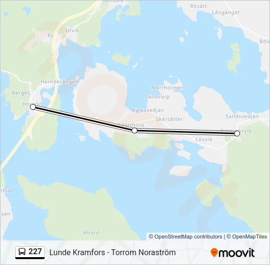 227 Bus Line Map