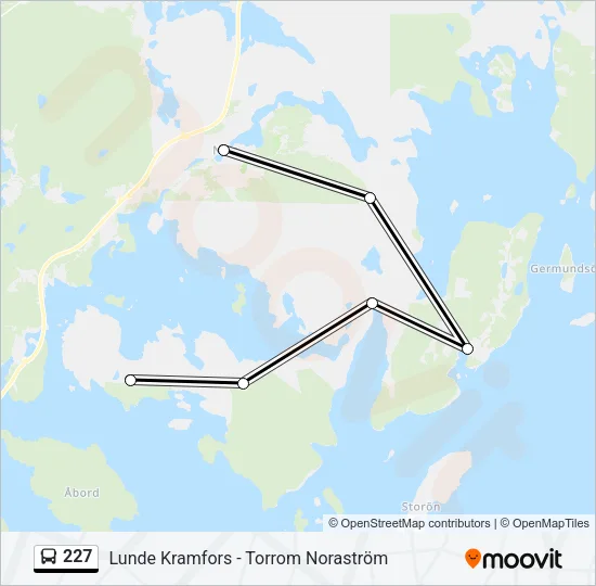 227 Bus Line Map