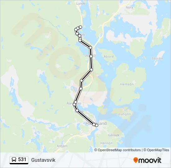 531 Bus Line Map