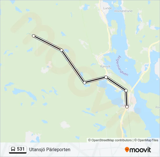 531 Bus Line Map