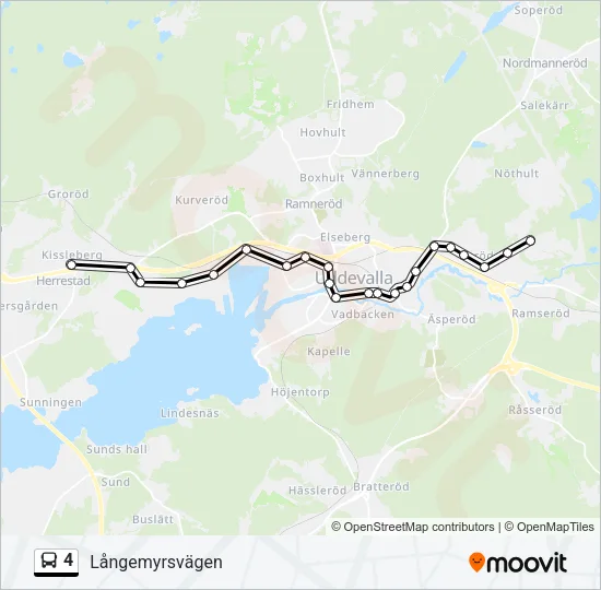 4 Bus Line Map