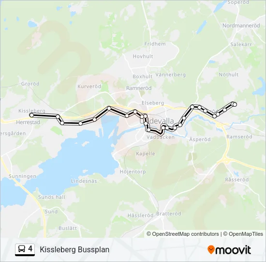 4 Bus Line Map