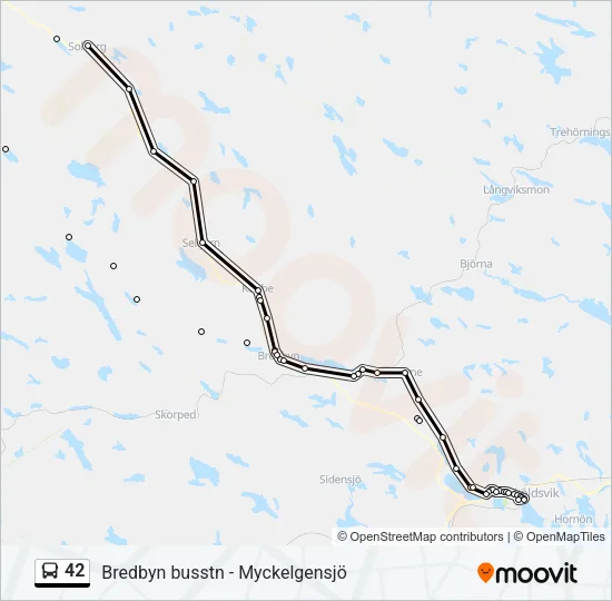 42 Bus Line Map