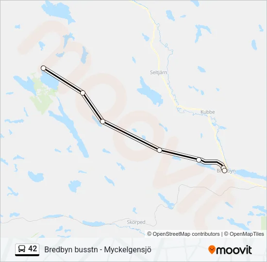 42 Bus Line Map