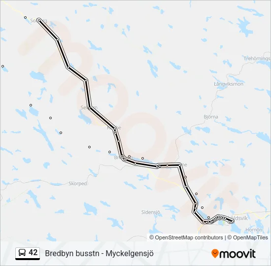 42 Bus Line Map