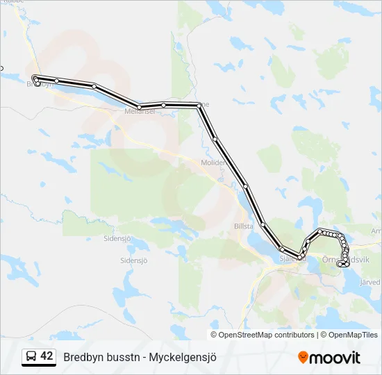42 Bus Line Map