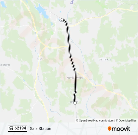 62194 Bus Line Map
