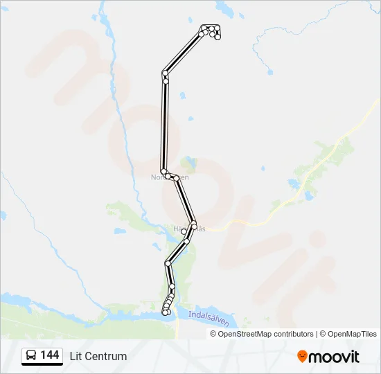 144 Bus Line Map