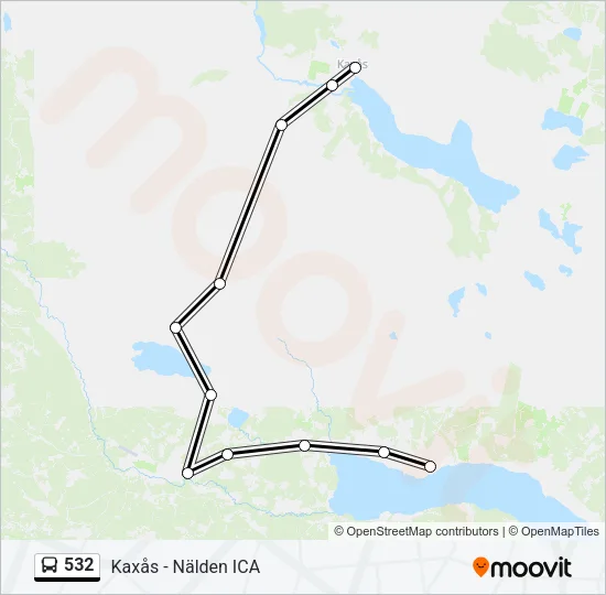 532 Bus Line Map