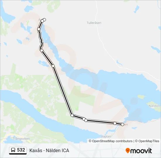 532 Bus Line Map