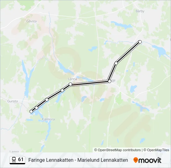 61 Train Line Map