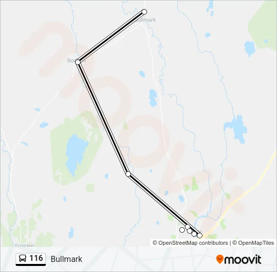 116 Bus Line Map