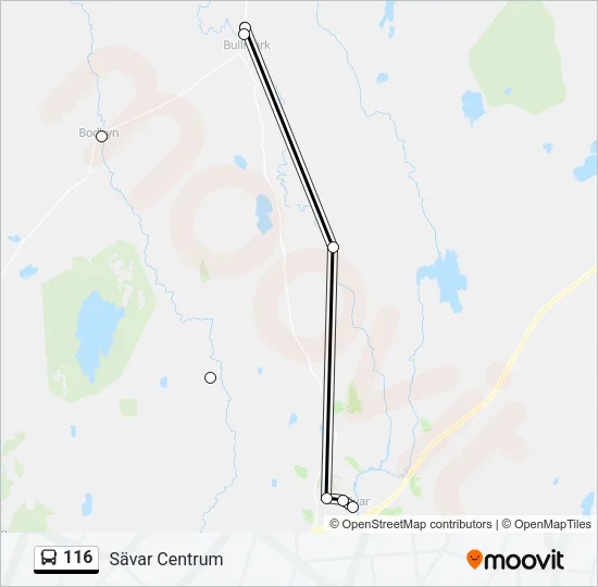 116 Bus Line Map