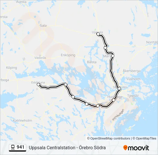 941 Train Line Map