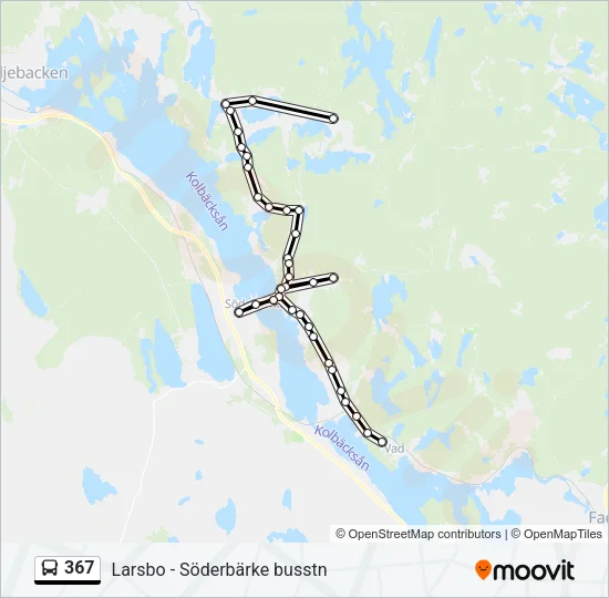367 Bus Line Map