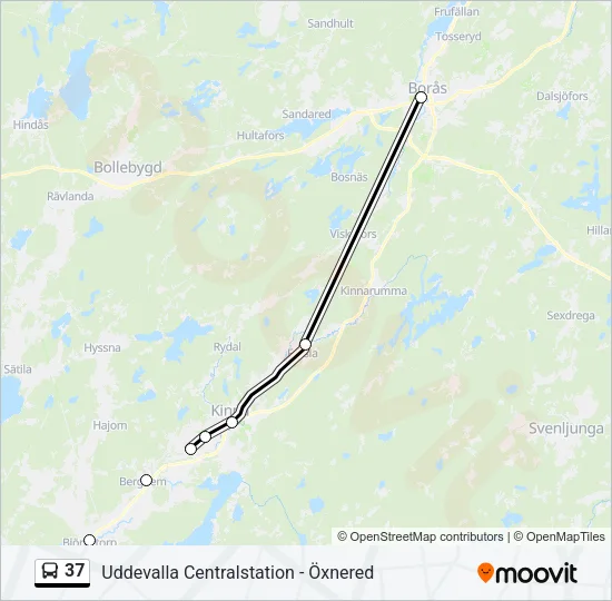 37 Bus Line Map
