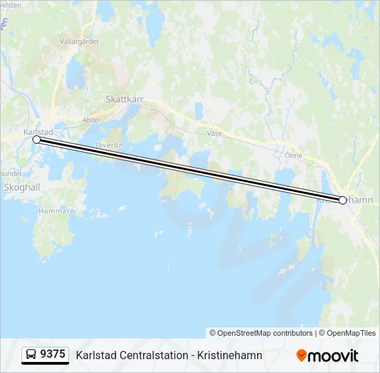 9375 Bus Line Map