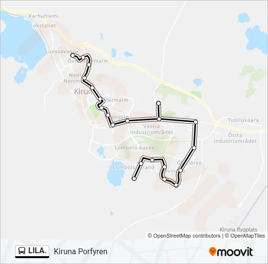 LILA. Bus Line Map