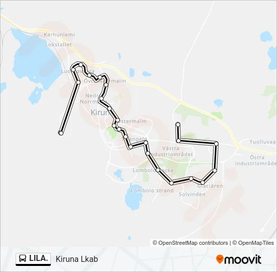 LILA. Bus Line Map