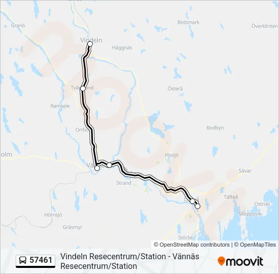 57461 Bus Line Map