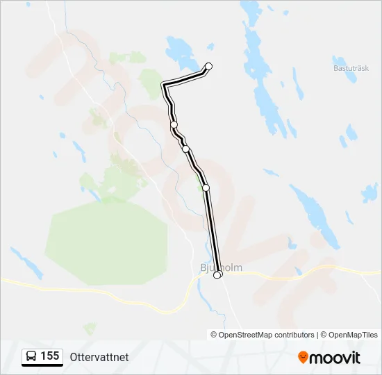 155 Bus Line Map