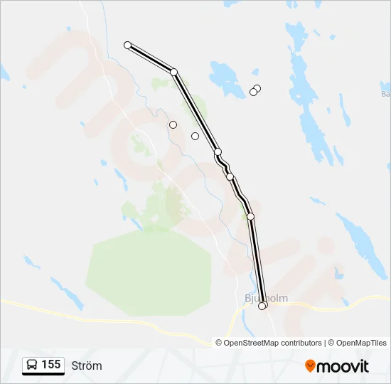 155 Bus Line Map