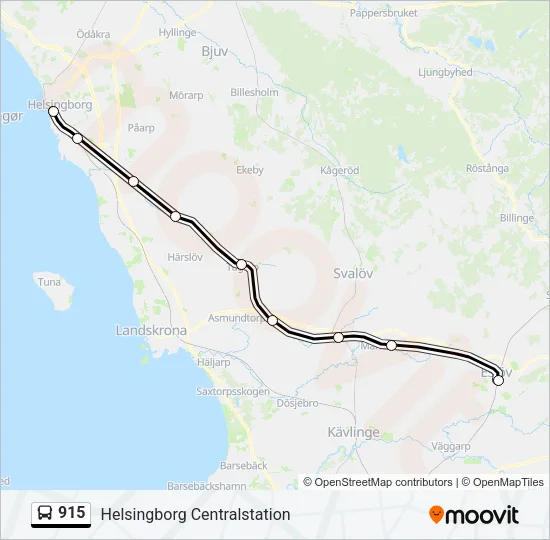 915 Bus Line Map