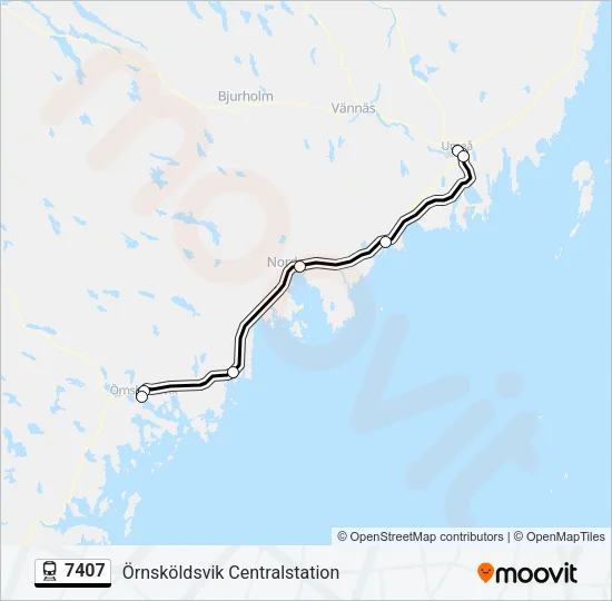 7407 Train Line Map