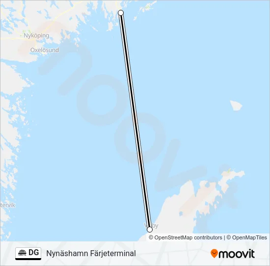 DG Ferry Line Map