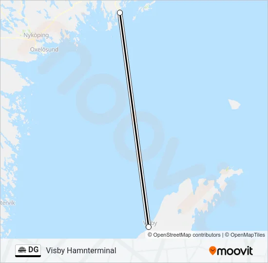 DG Ferry Line Map